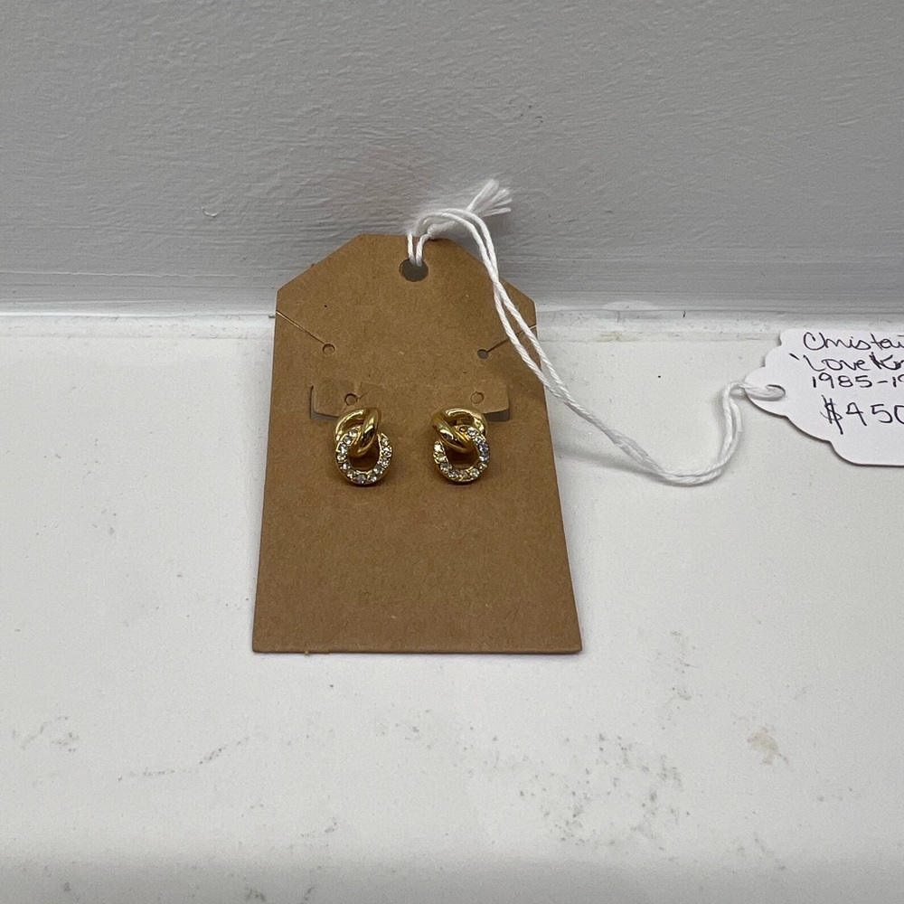 Authentic Christian Dior Vintage Clip on Earrings